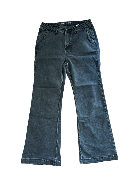 Old Navy Denim - Old Navy Extra High Rise Wide Leg Flare Trouser Jeans Washed Black Boho Size 14